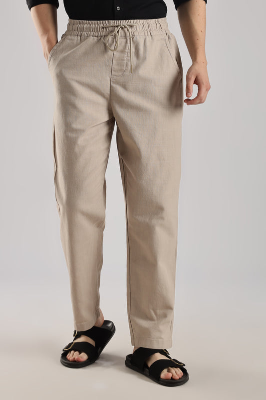 Linen Loose Fit Pant Beige