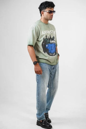 Mom Fit Light Blue Shade Denim Jeans