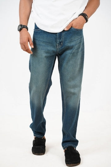 Mom Fit Blue Shade Denim Jeans