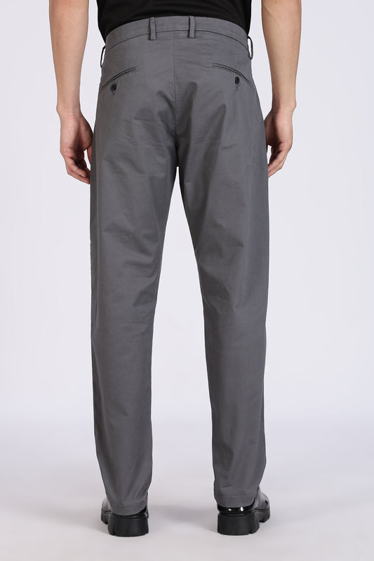 Cotton Chinos Pant Dark Grey