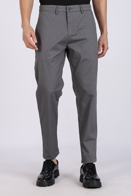 Cotton Chinos Pant Dark Grey