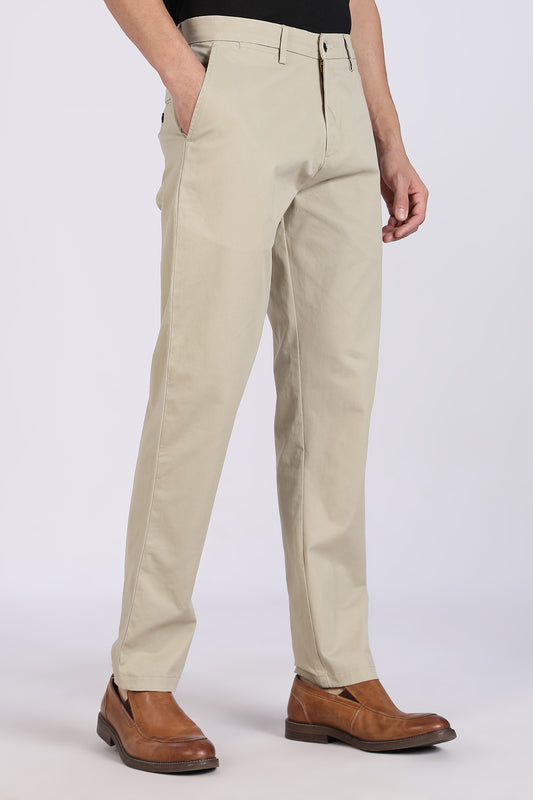 Cotton Chinos Pant Stone Beige