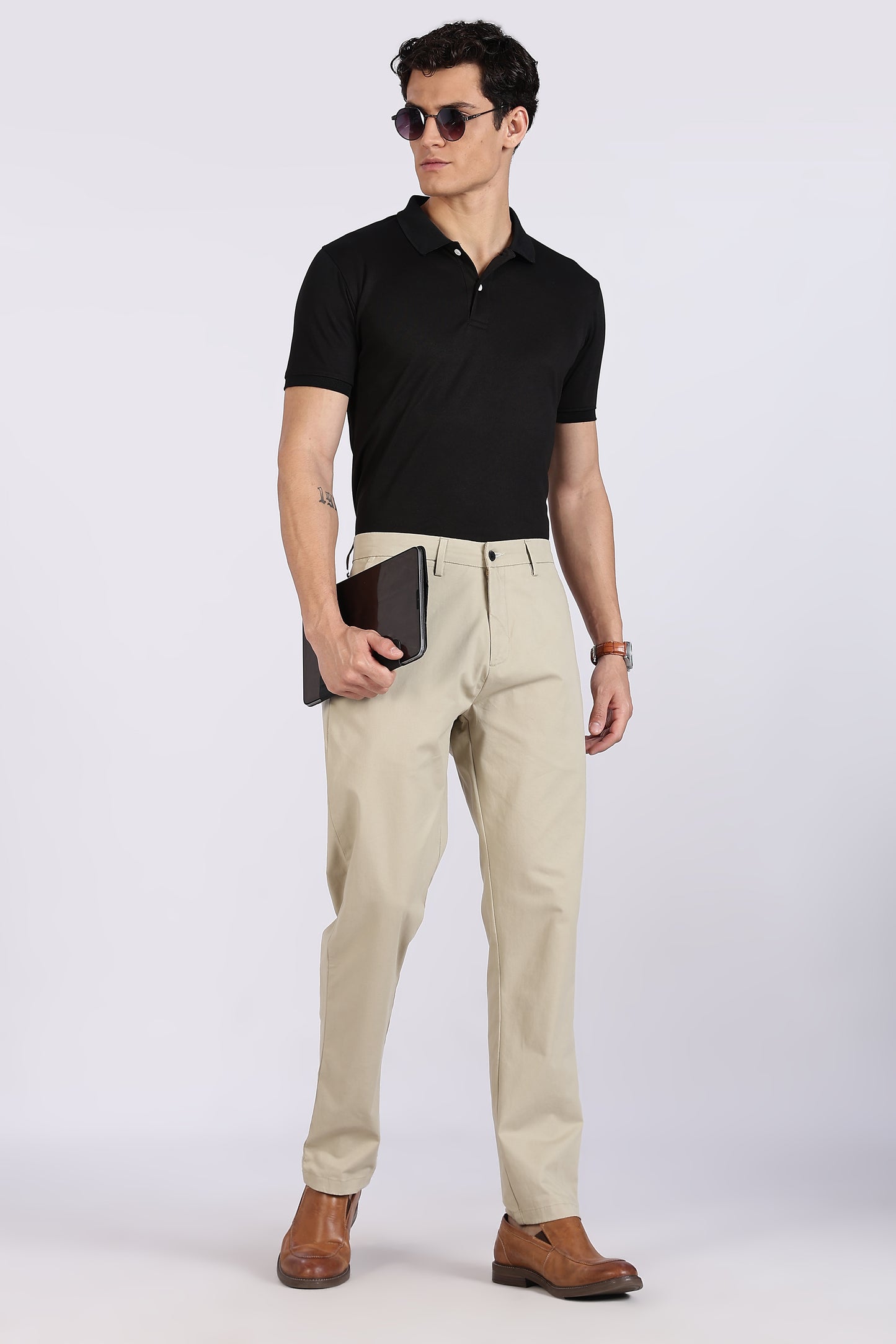 Cotton Chinos Pant Stone Beige