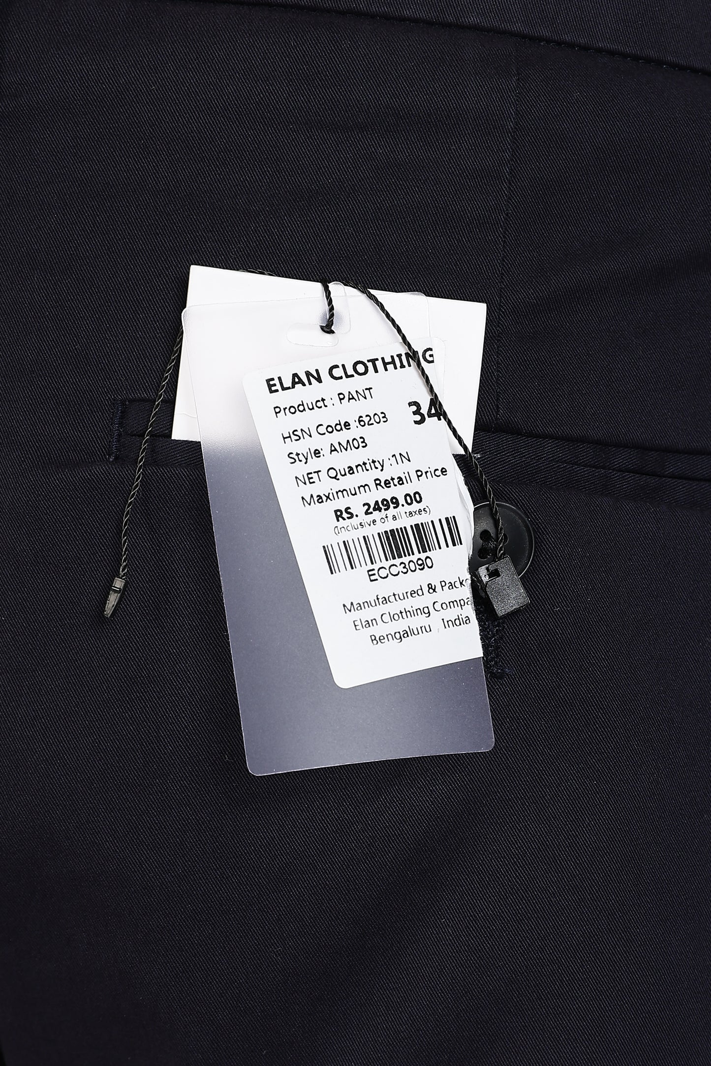 Cotton Chinos Pant Navy Blue