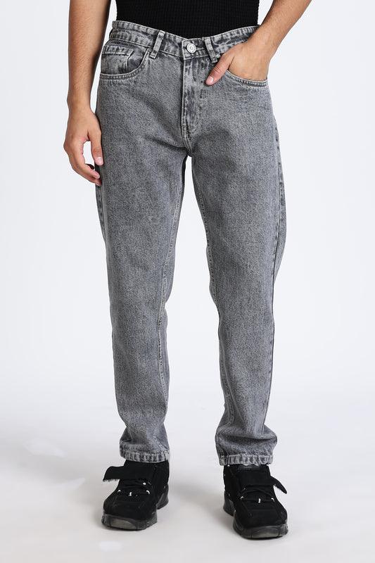 Mom Fit Denim Vintage Grey Jeans