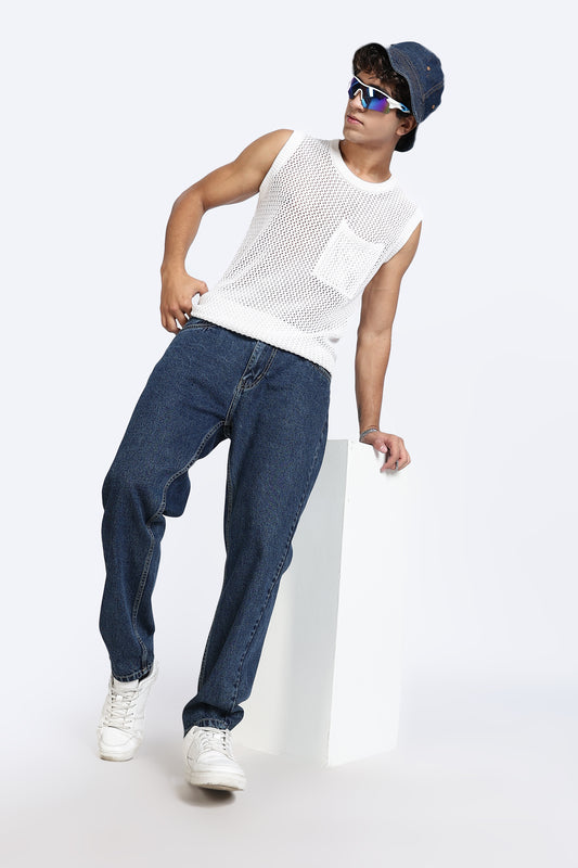 Mom Fit Classic Indigo Denim Jeans