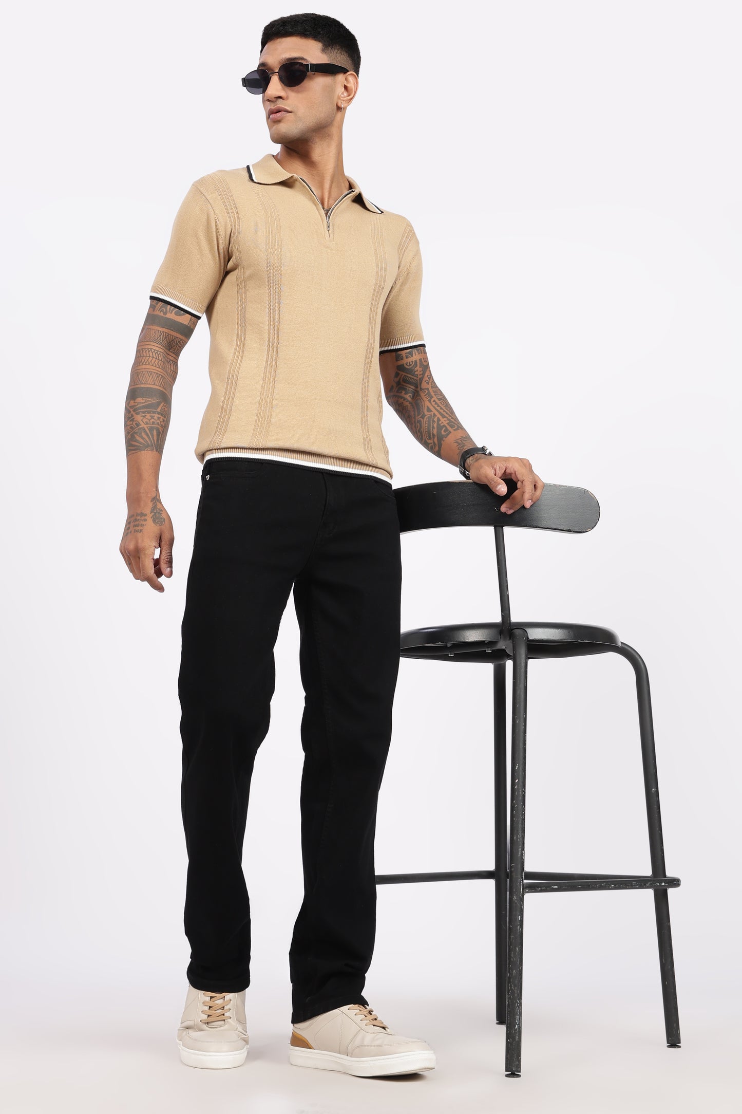 Black Denim Regular Fit Jeans