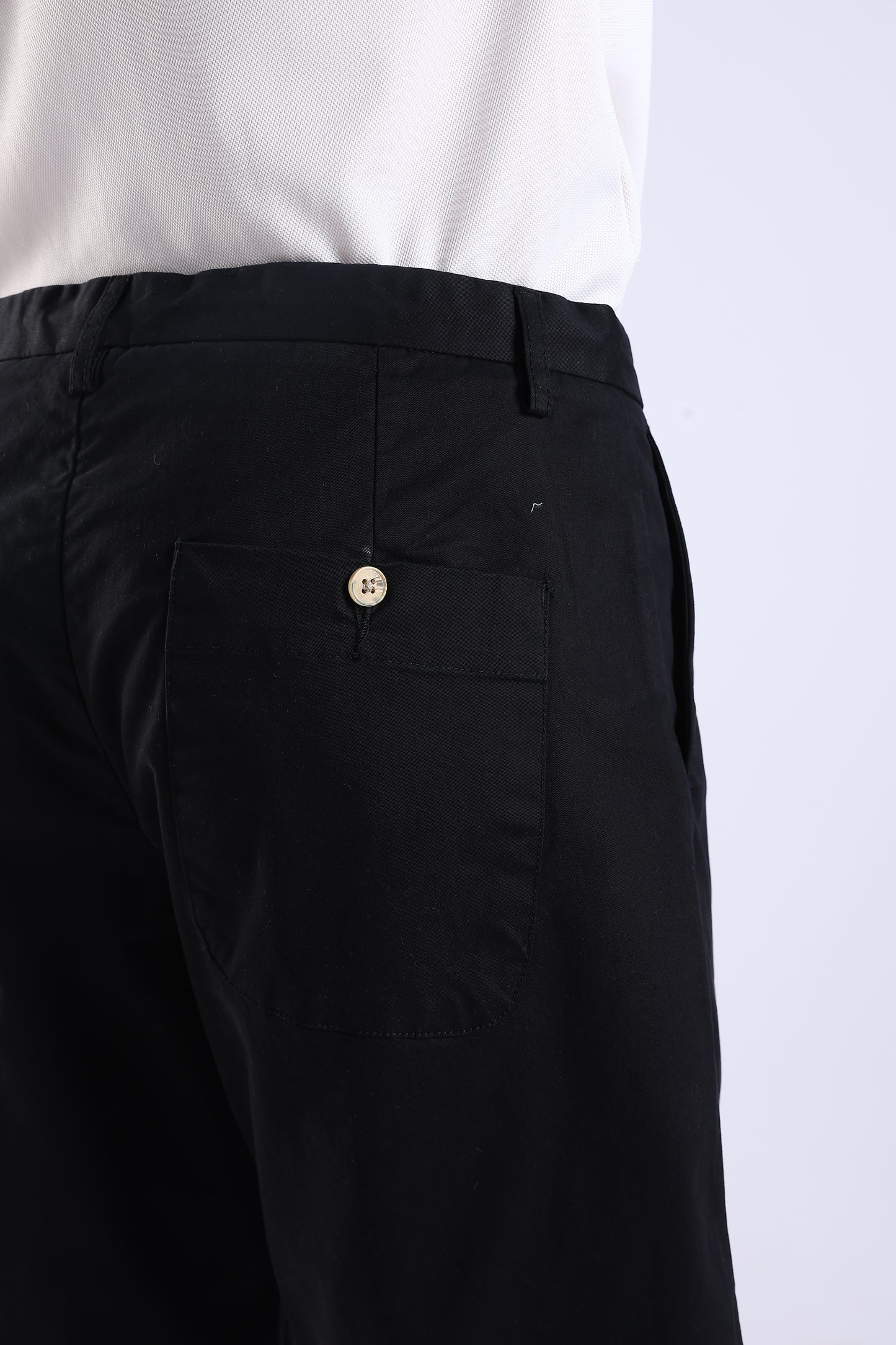 Slim Fit Black RFD Cotton Shorts