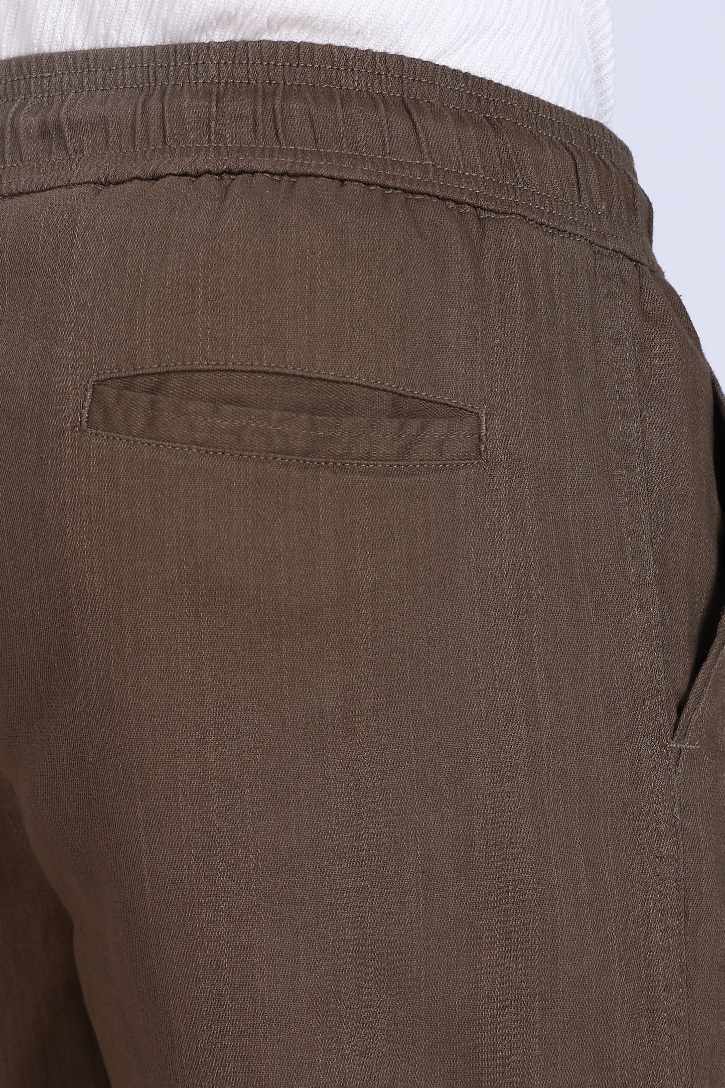 Slim Fit Six Pocket Brown Cargos