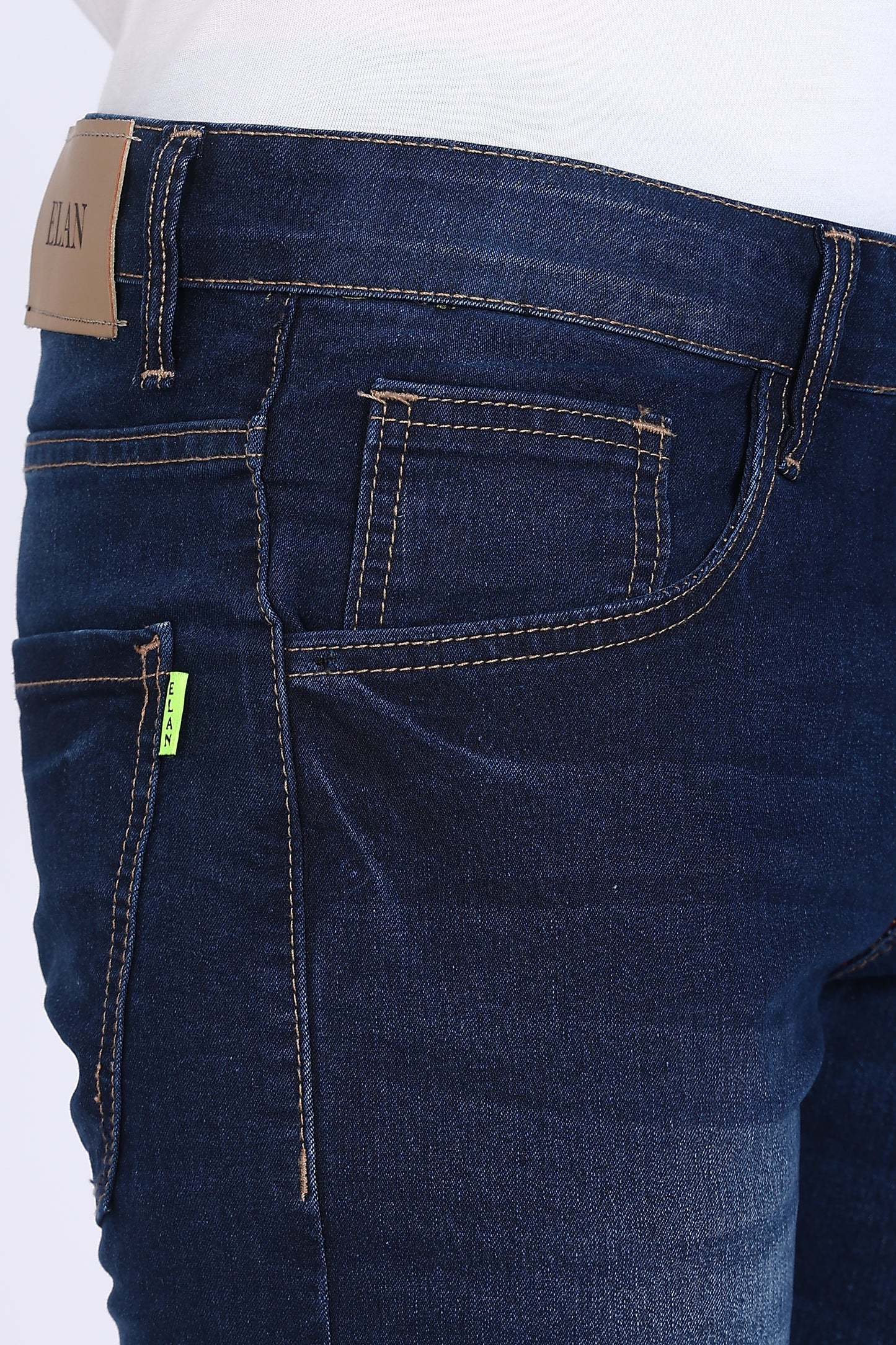 Slim Fit Dark Blue Denim Shorts