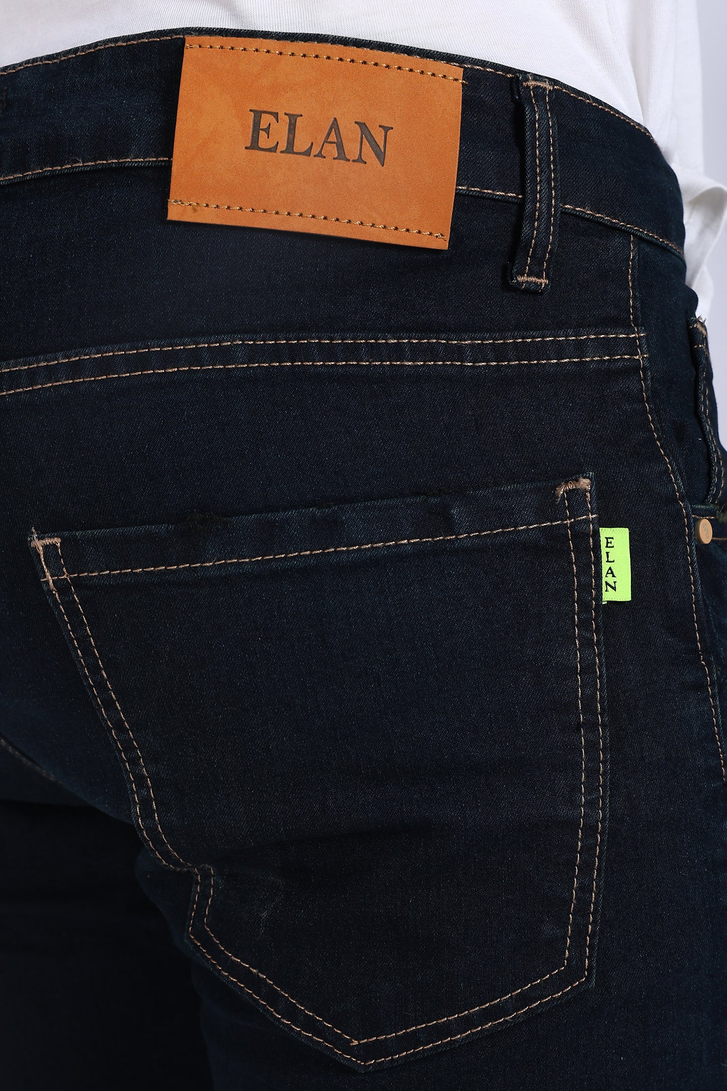 Slim Fit Dark Navy Denim Shorts