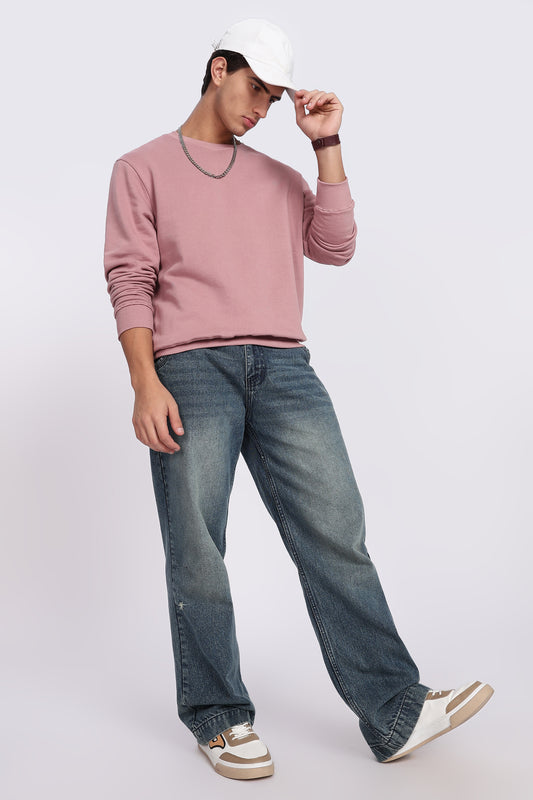 Dusty Pink Minimal Sweatshirt