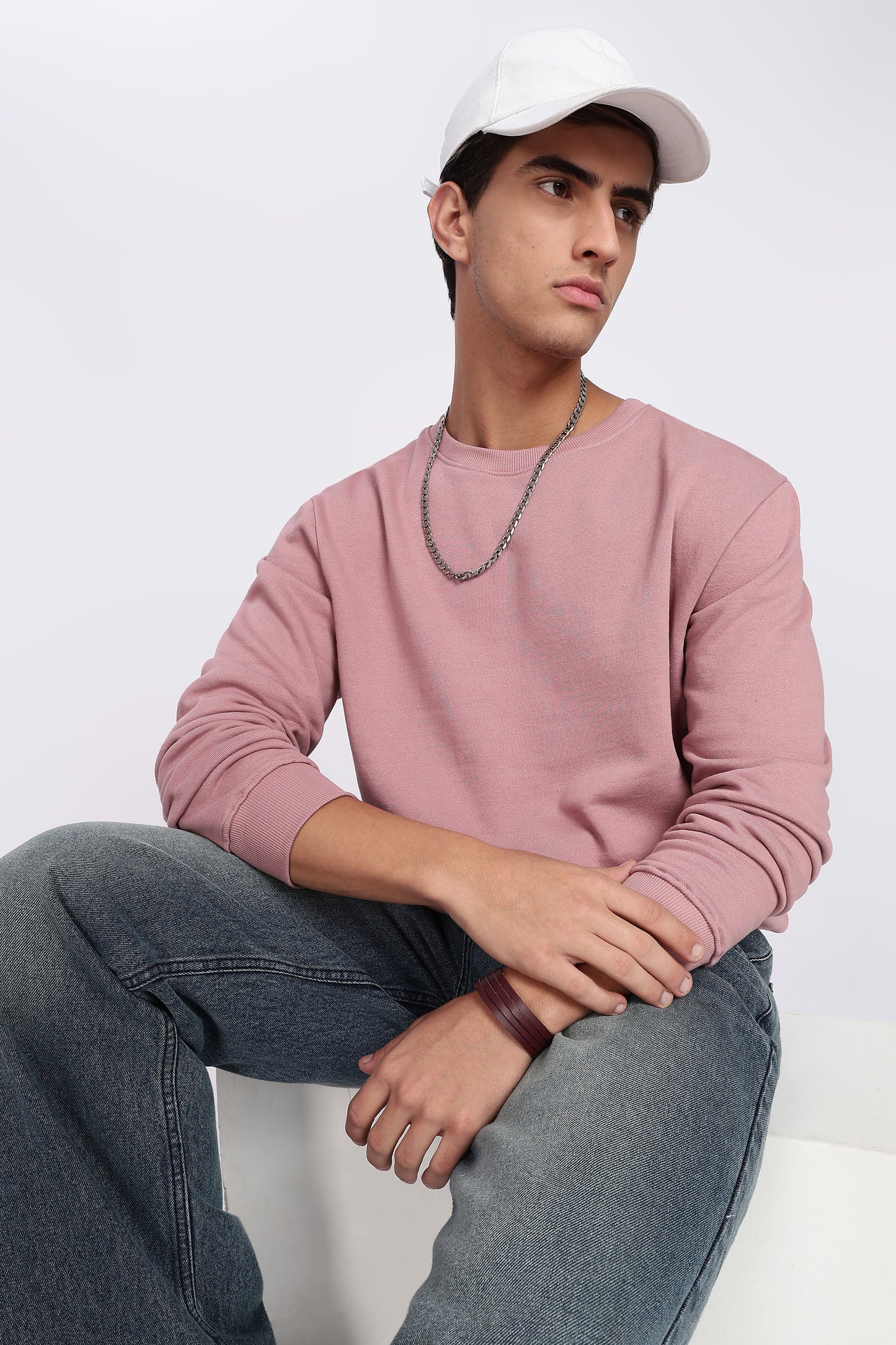 Dusty Pink Minimal Sweatshirt