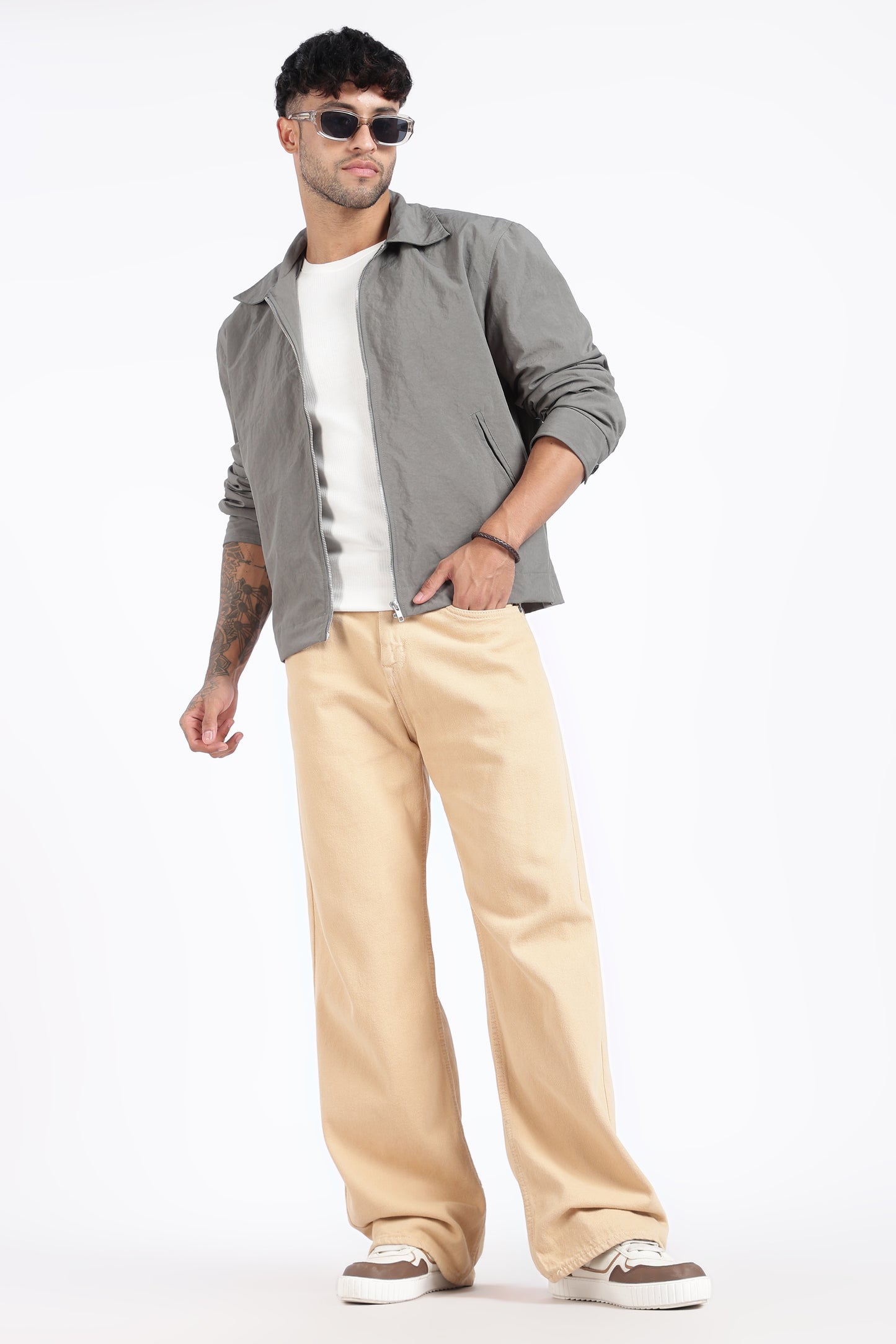 Premium Grey Wrinkle Designer Jacket