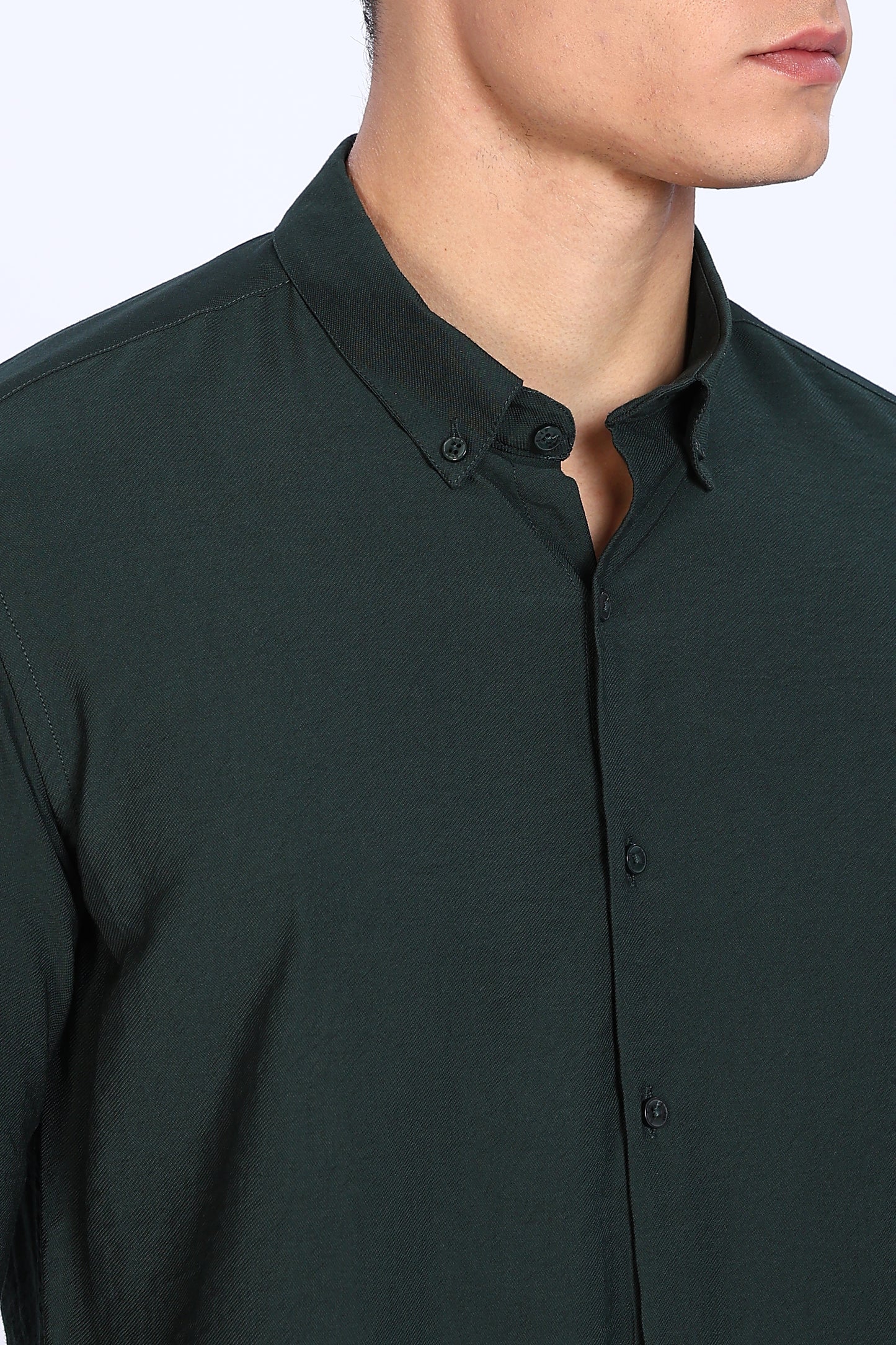 Regular Fit Dark Green Shirt