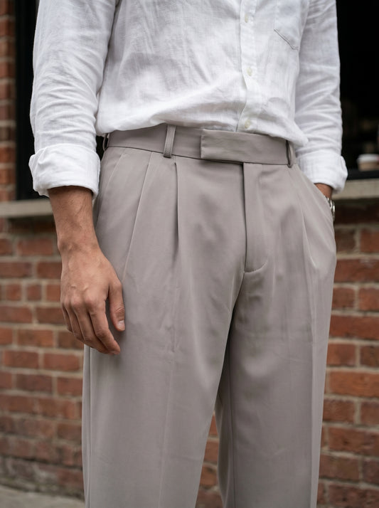 Grey Korean loose fit pants