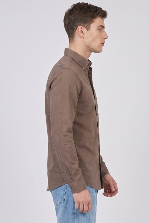 Abstract Print Regular Fit Shirt