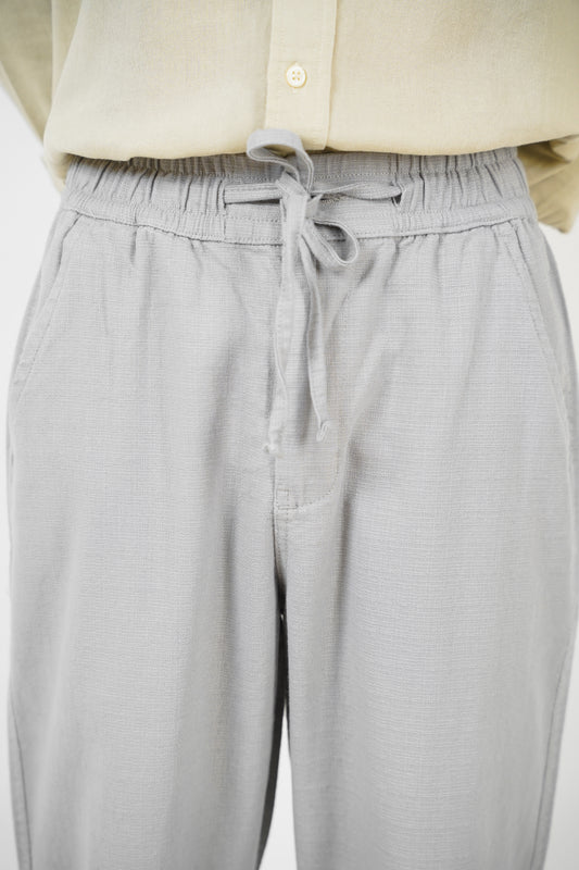 Linen Loose Fit Pant Light Grey