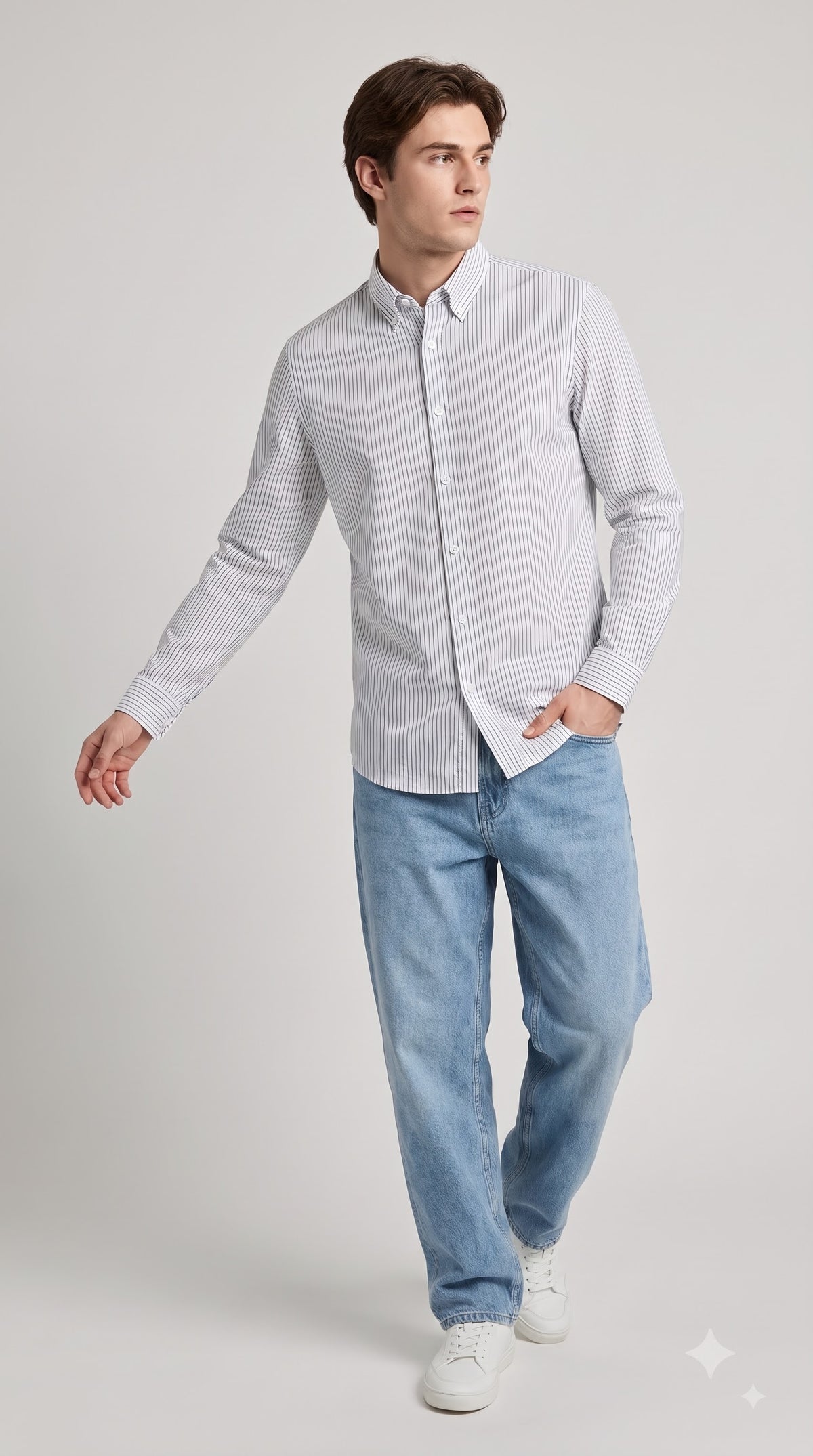 Lining White Shirt