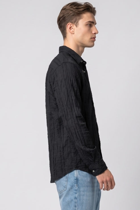 Black Stripe Regular Fit Shirt