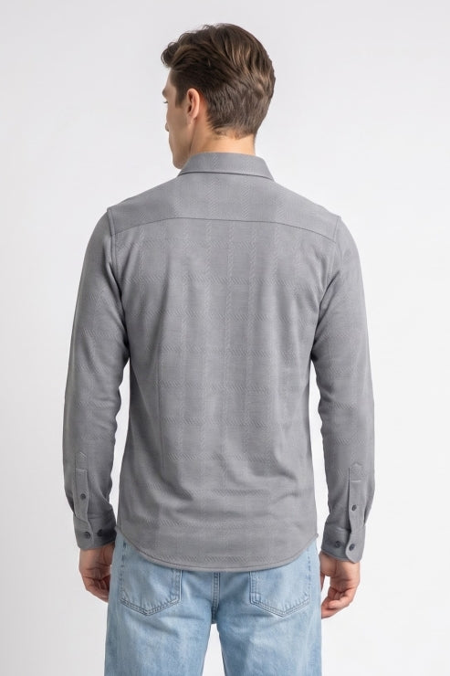 Grey Regular Fit Shirt