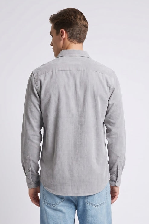 Silver Sage Corduroy Regular Fit Shirt