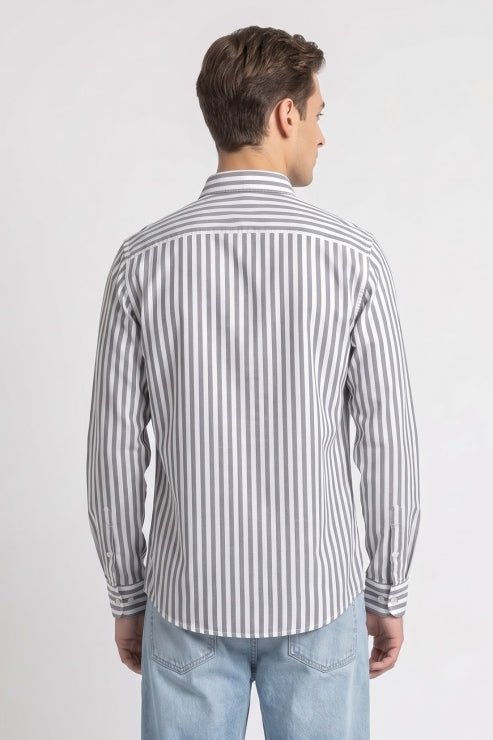Black Stripe Regular Fit Shirt