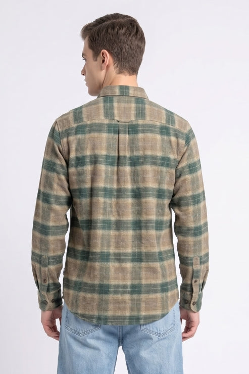 Heavy Cotton Checks Regular Fit Shirt