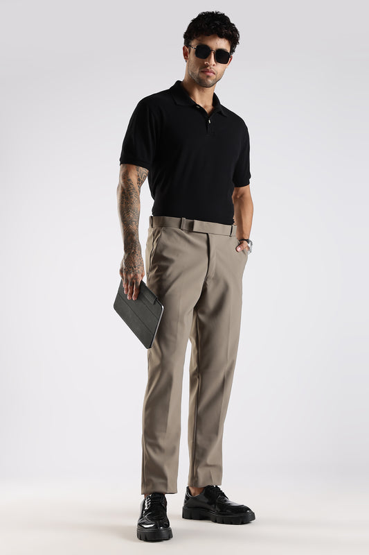 Regular Fit Stone Beige Trouser