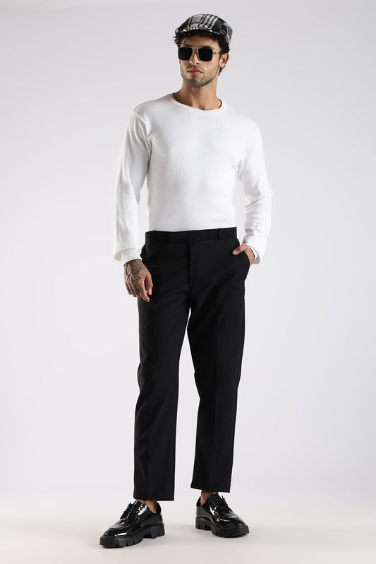 Regular Fit Black Trouser