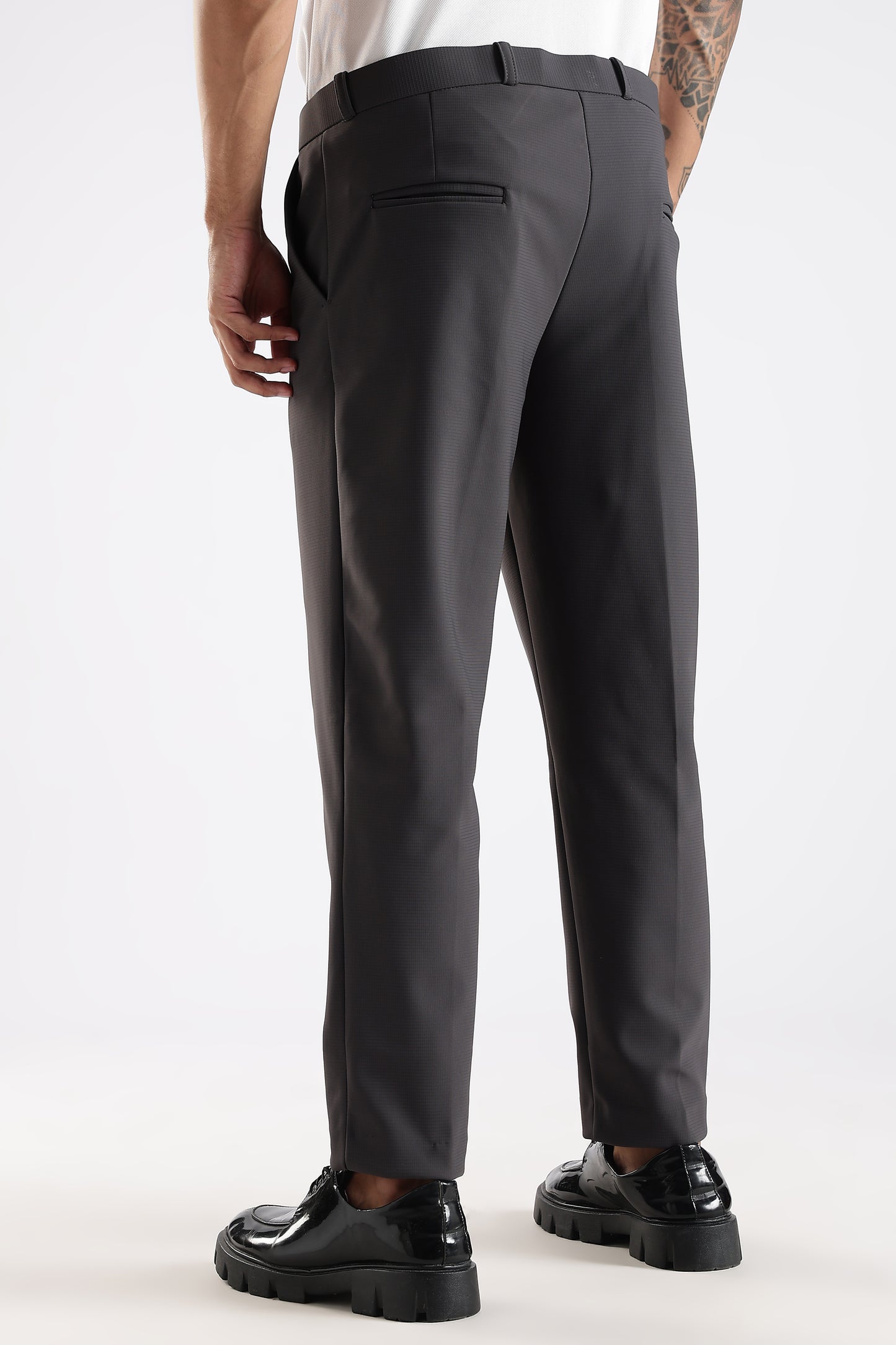 Regular Fit Dark Grey Trouser