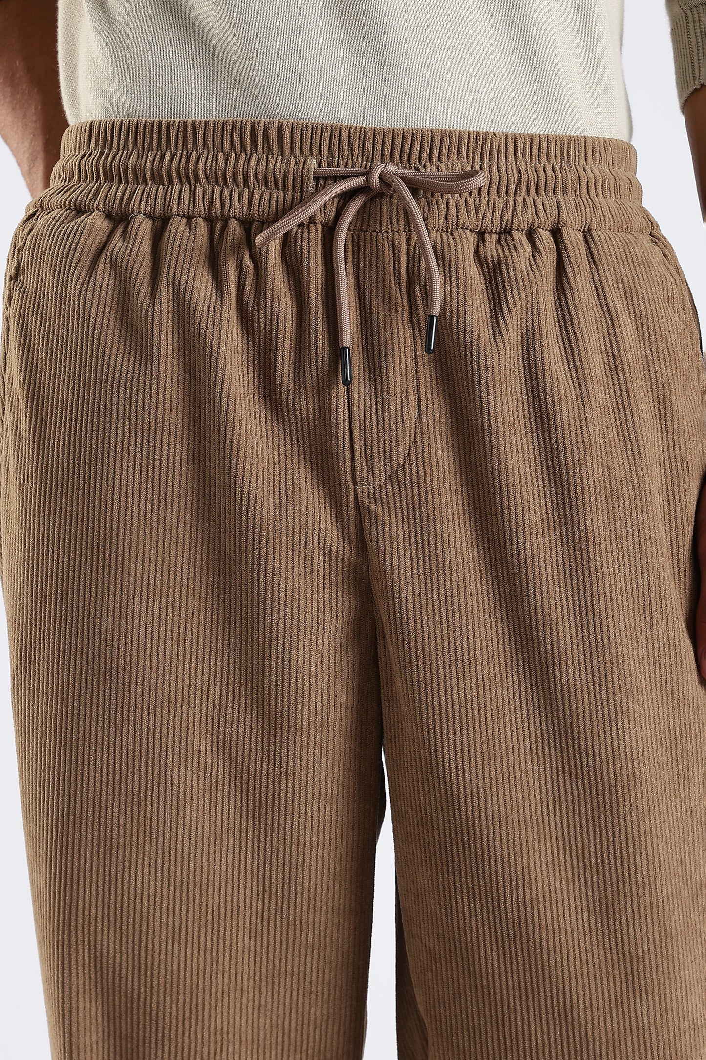 Regular Fit Courdrey Pants Camel Brown