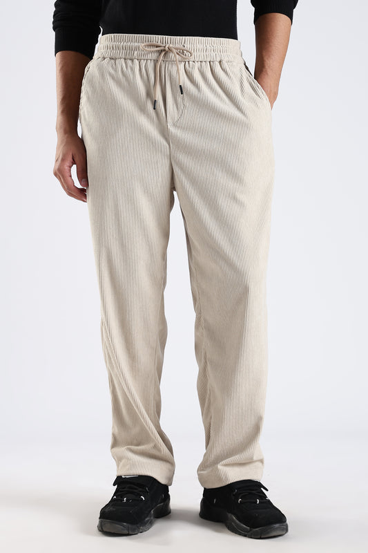 Regular Fit Courdrey Pants Beige