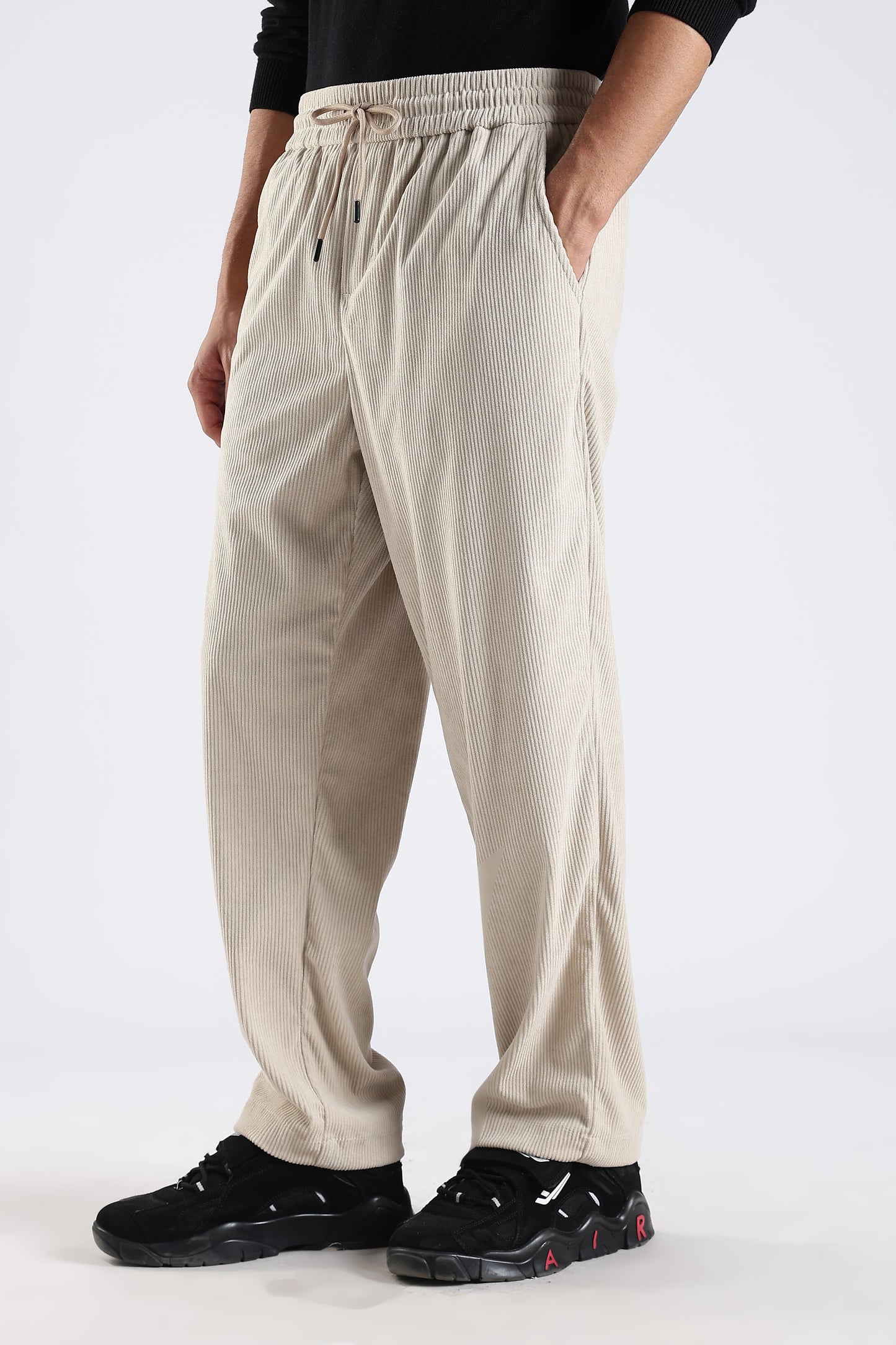 Regular Fit Courdrey Pants Beige