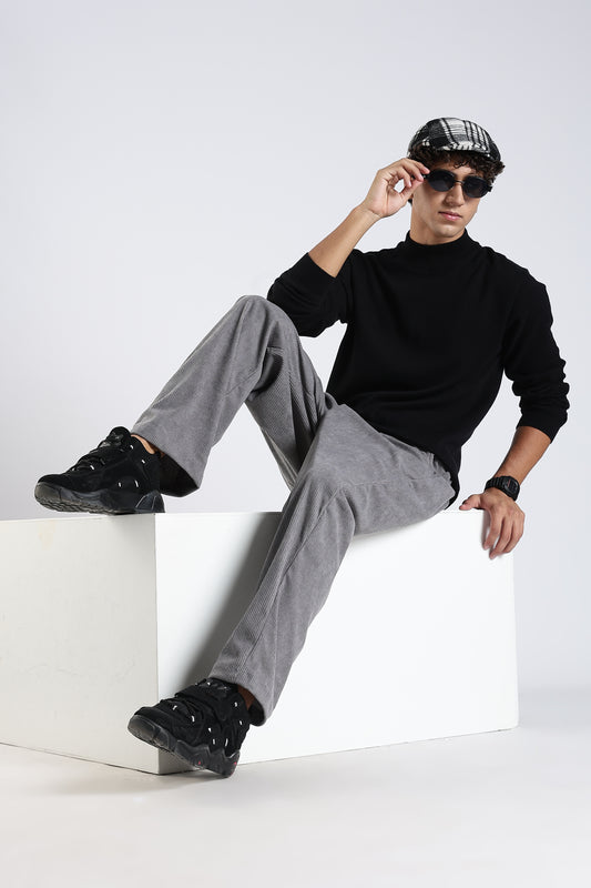 Regular Fit Courdrey Pants Grey