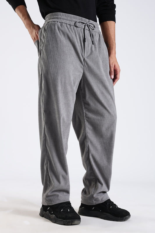 Regular Fit Courdrey Pants Grey