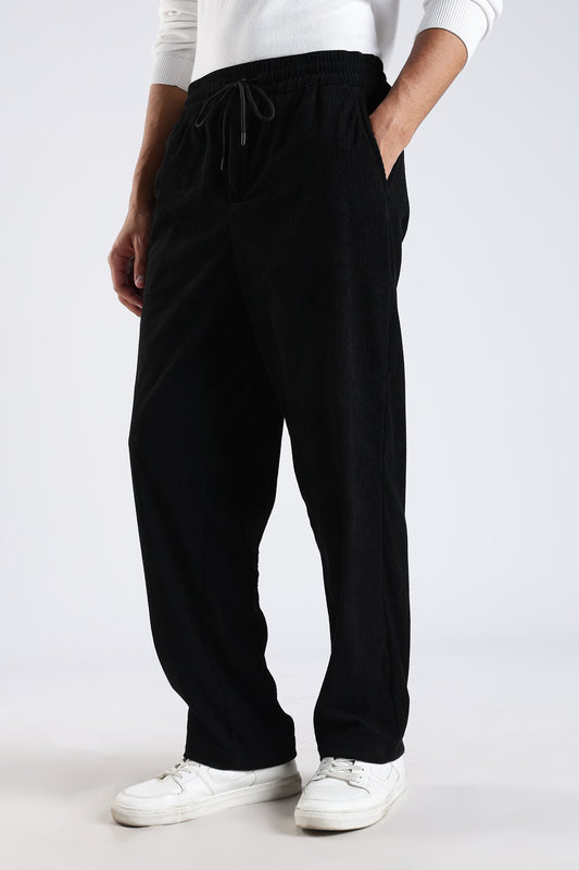 Regular Fit Courdrey Pants Black