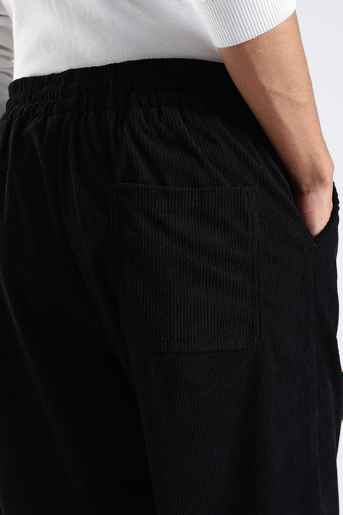 Regular Fit Courdrey Pants Black