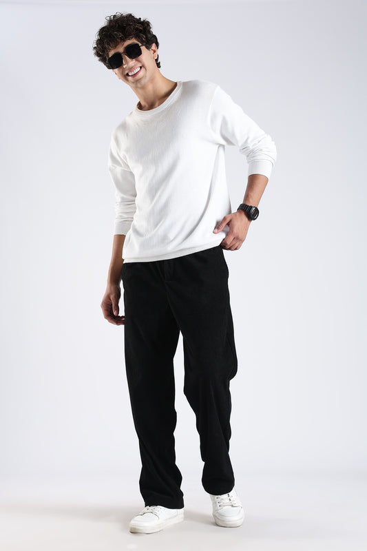 Regular Fit Courdrey Pants Black