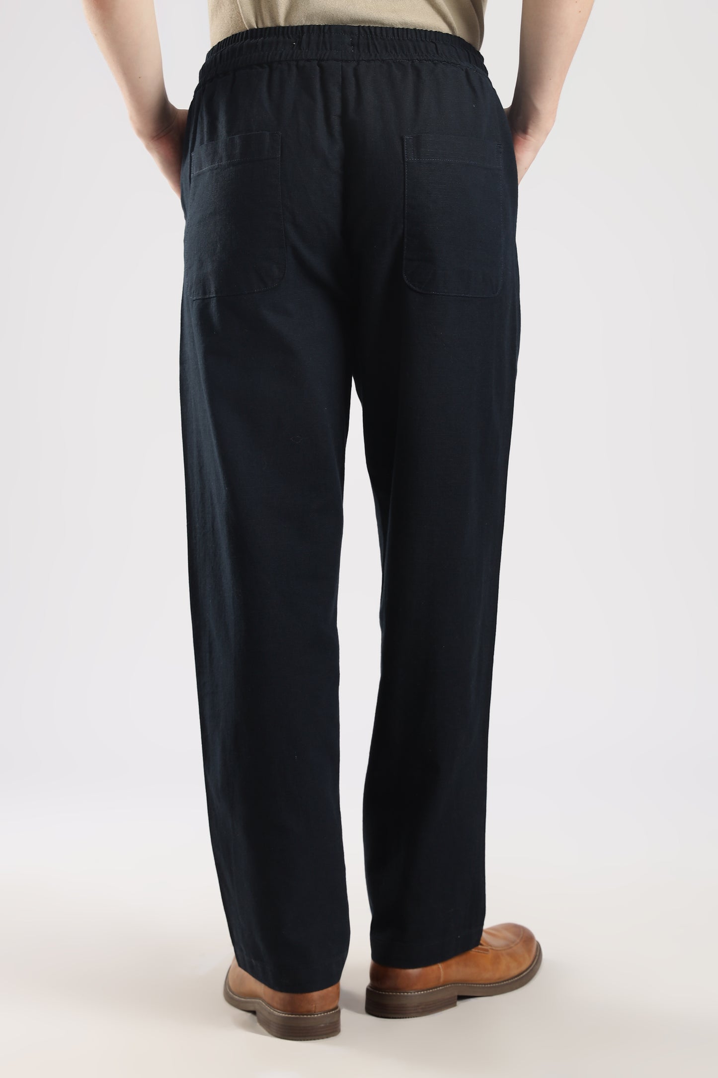 Linen Loose Fit Pant Navy Blue