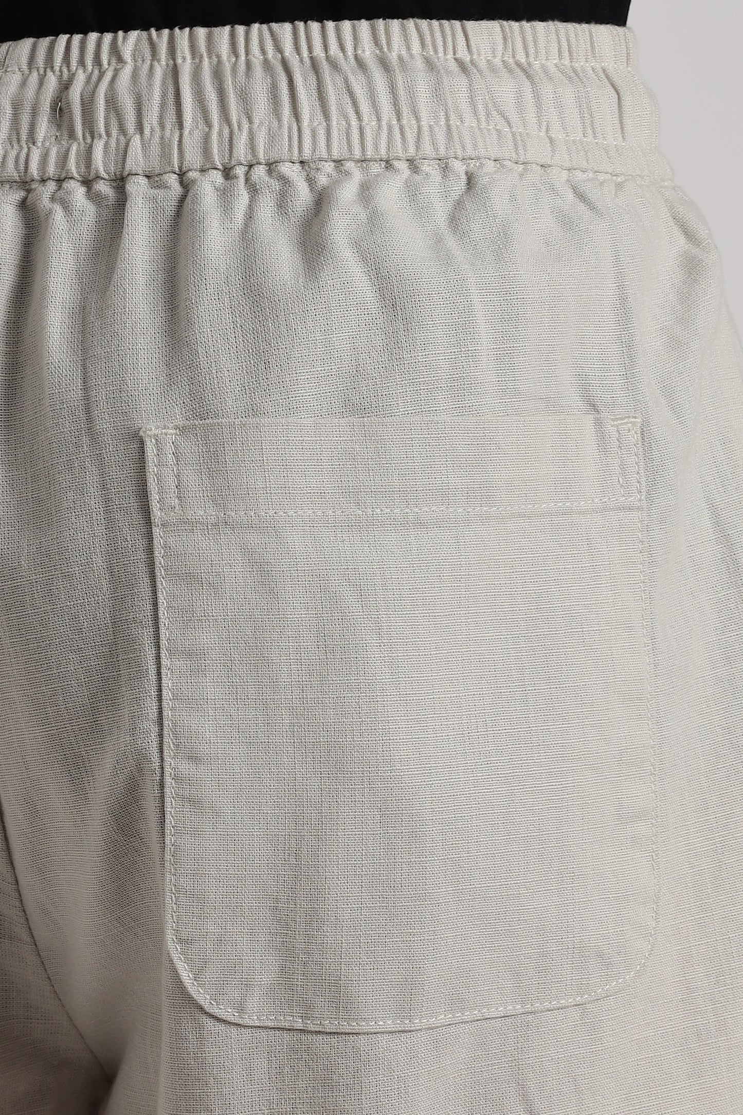 Linen Loose Fit Pant Light Grey