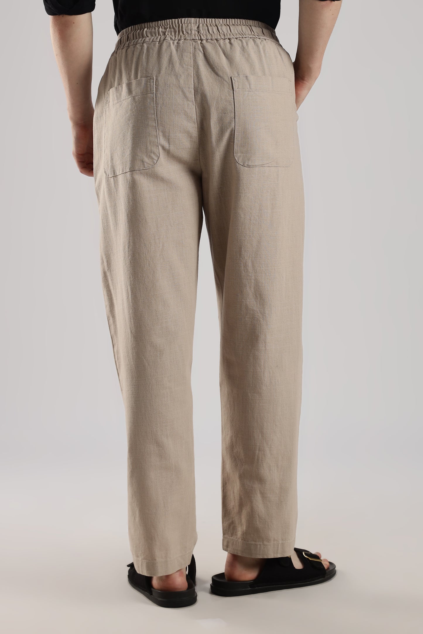 Linen Loose Fit Pant Beige