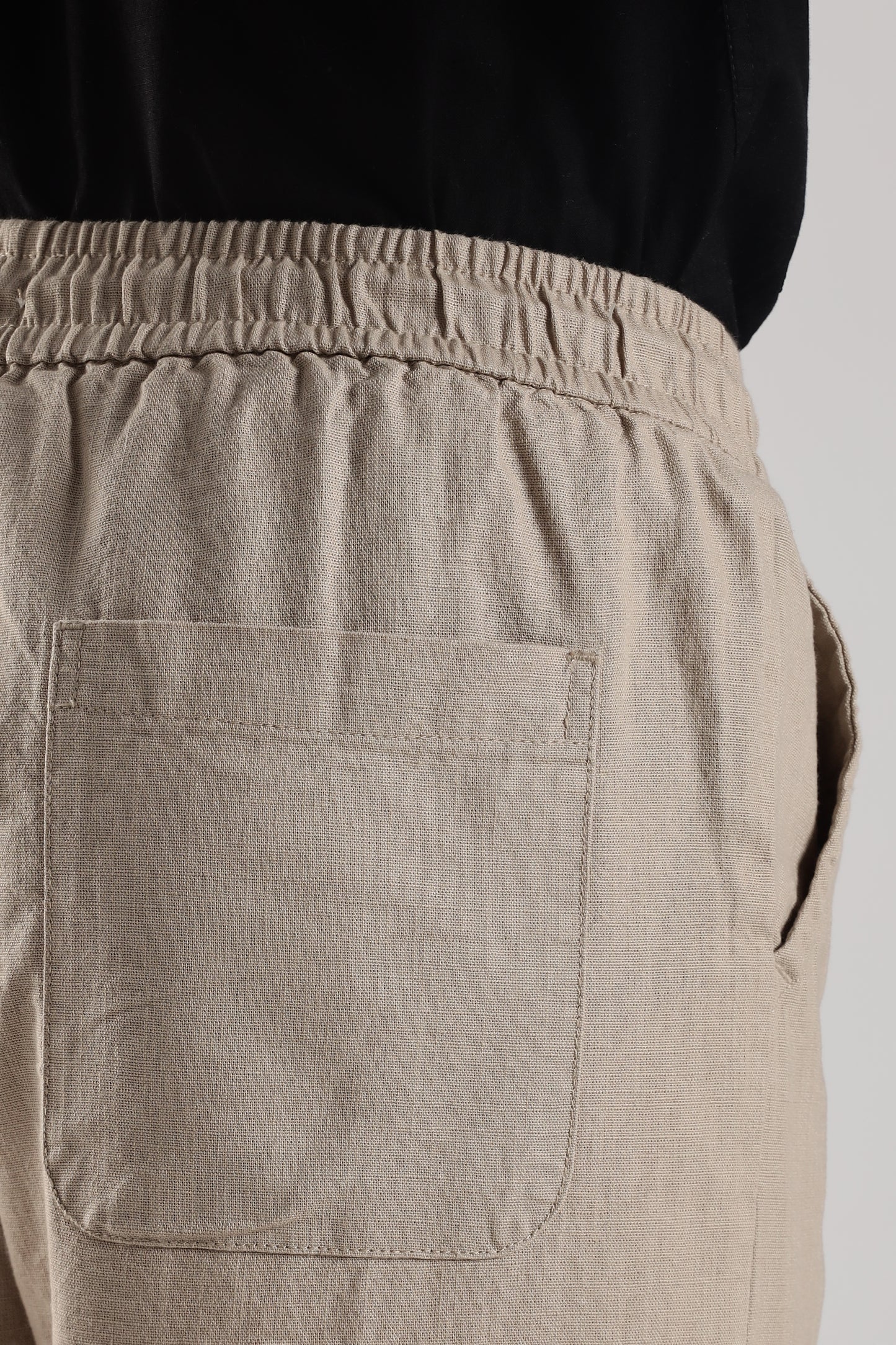 Linen Loose Fit Pant Beige