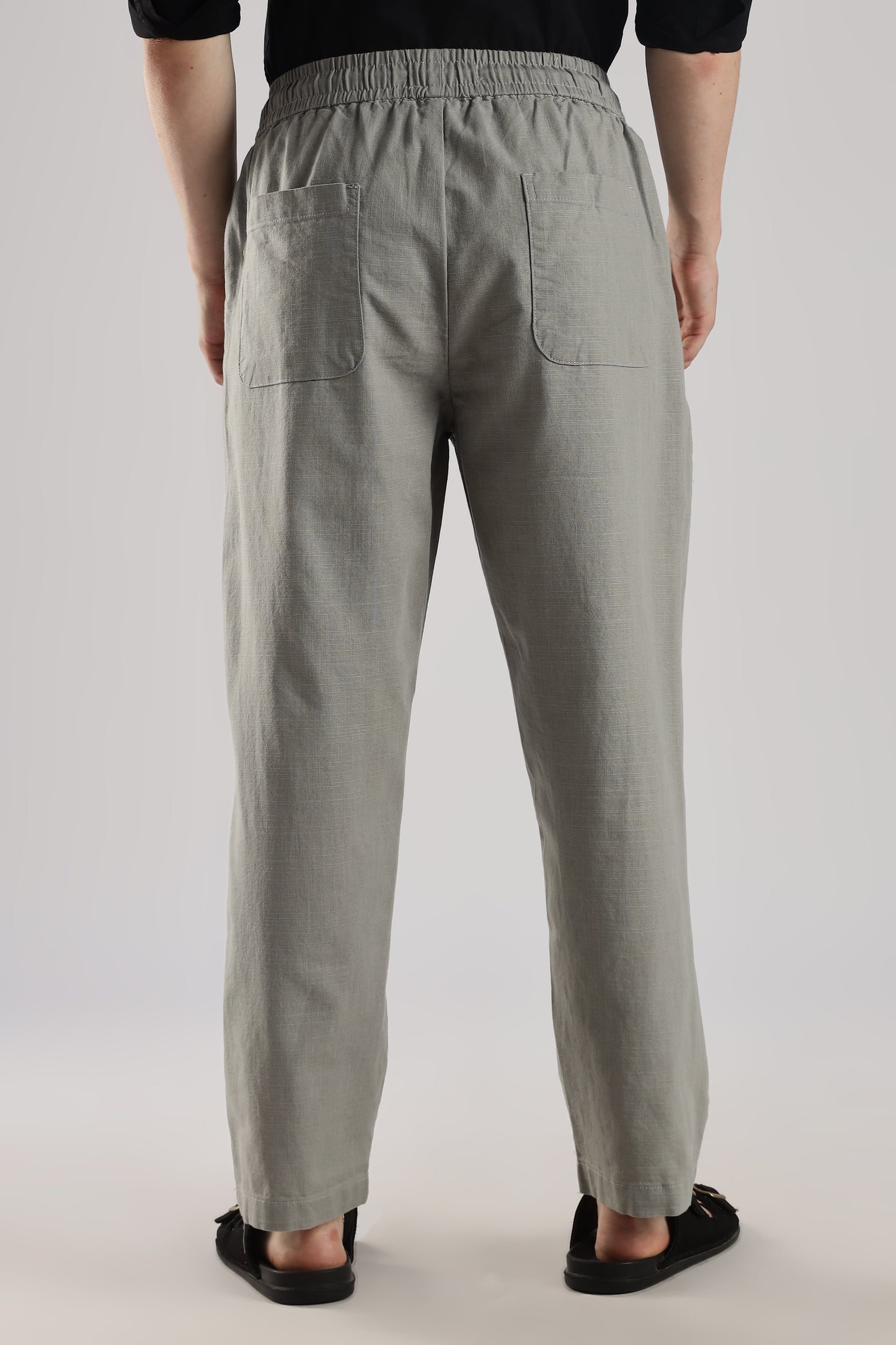 Linen Loose Fit Pant Grey