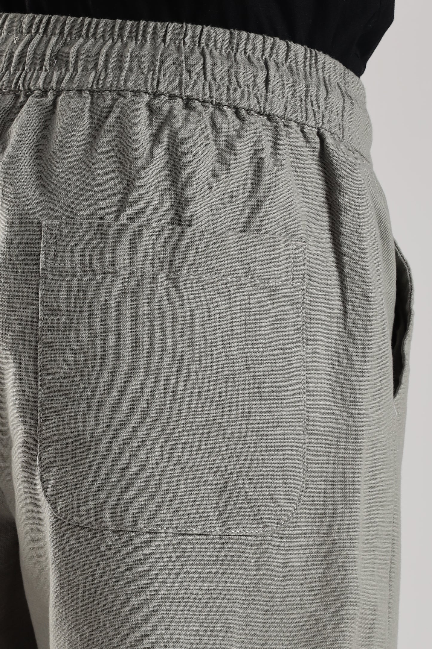Linen Loose Fit Pant Grey