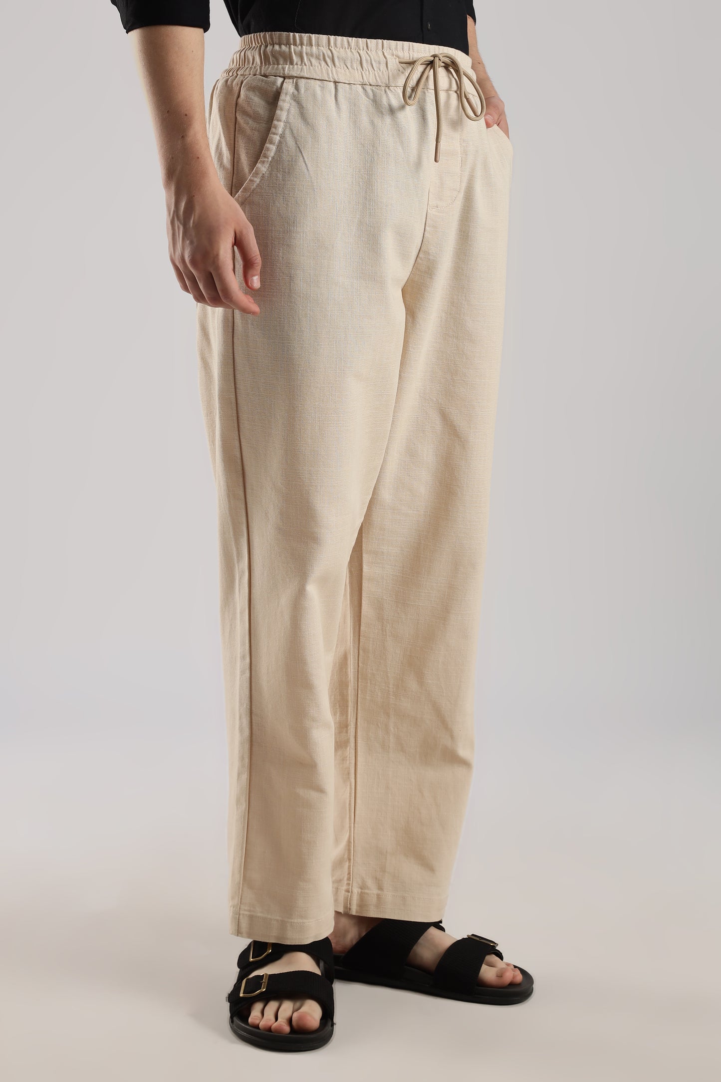 Linen Loose Fit Pant Light Beige
