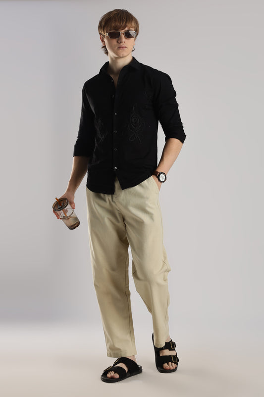 Linen Loose Fit Pant Sand Beige