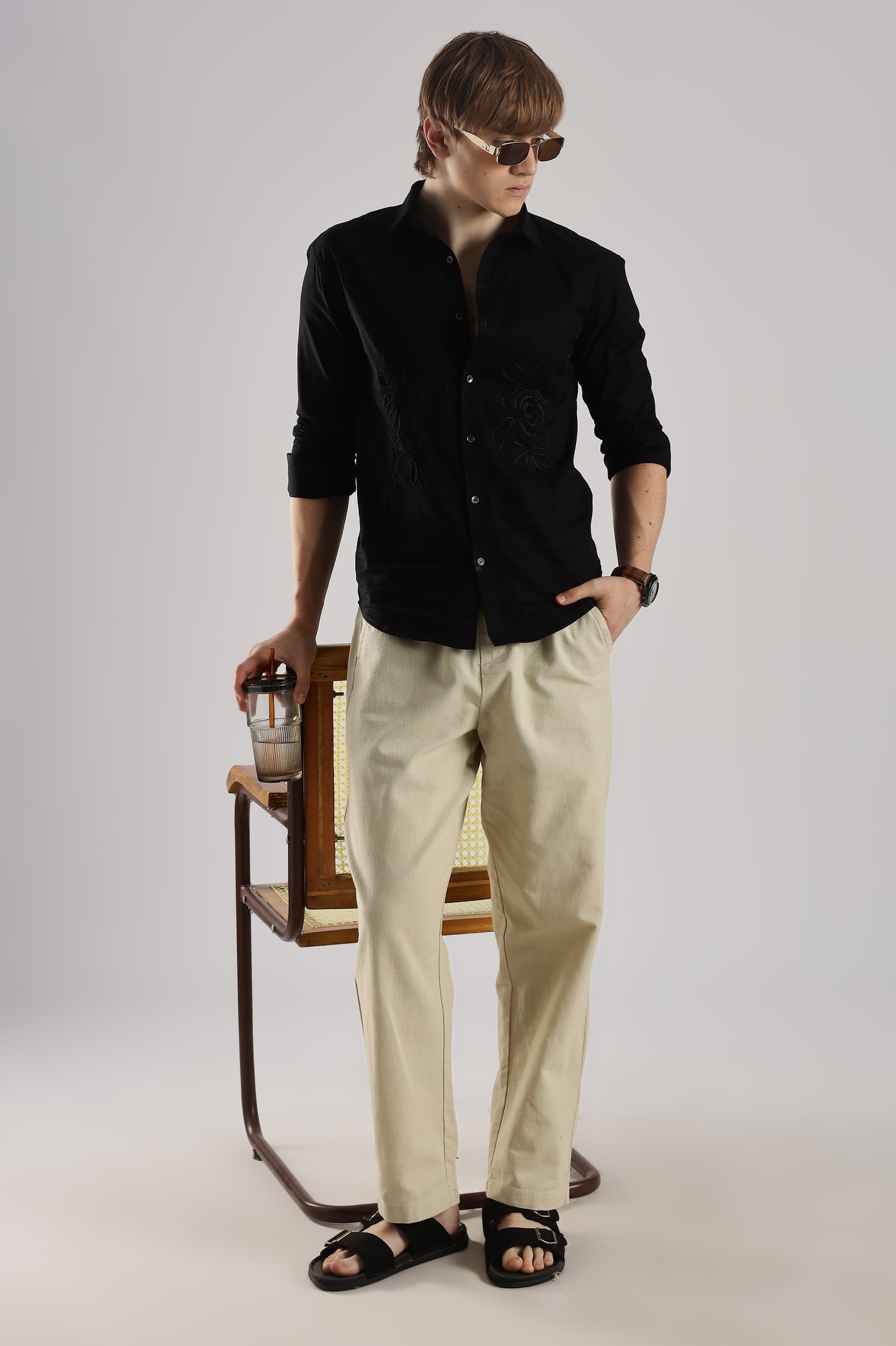 Linen Loose Fit Pant Sand Beige