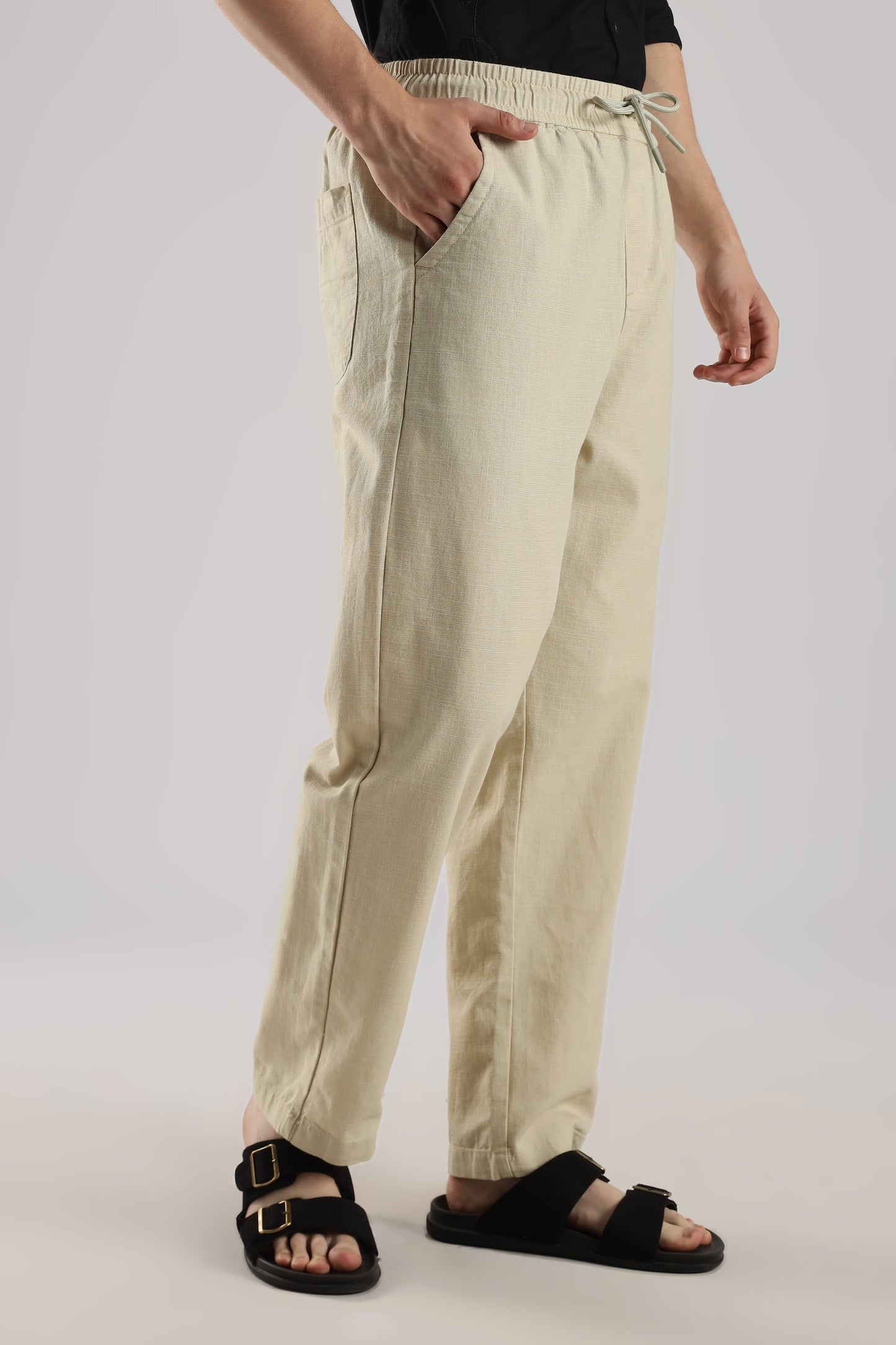 Linen Loose Fit Pant Sand Beige