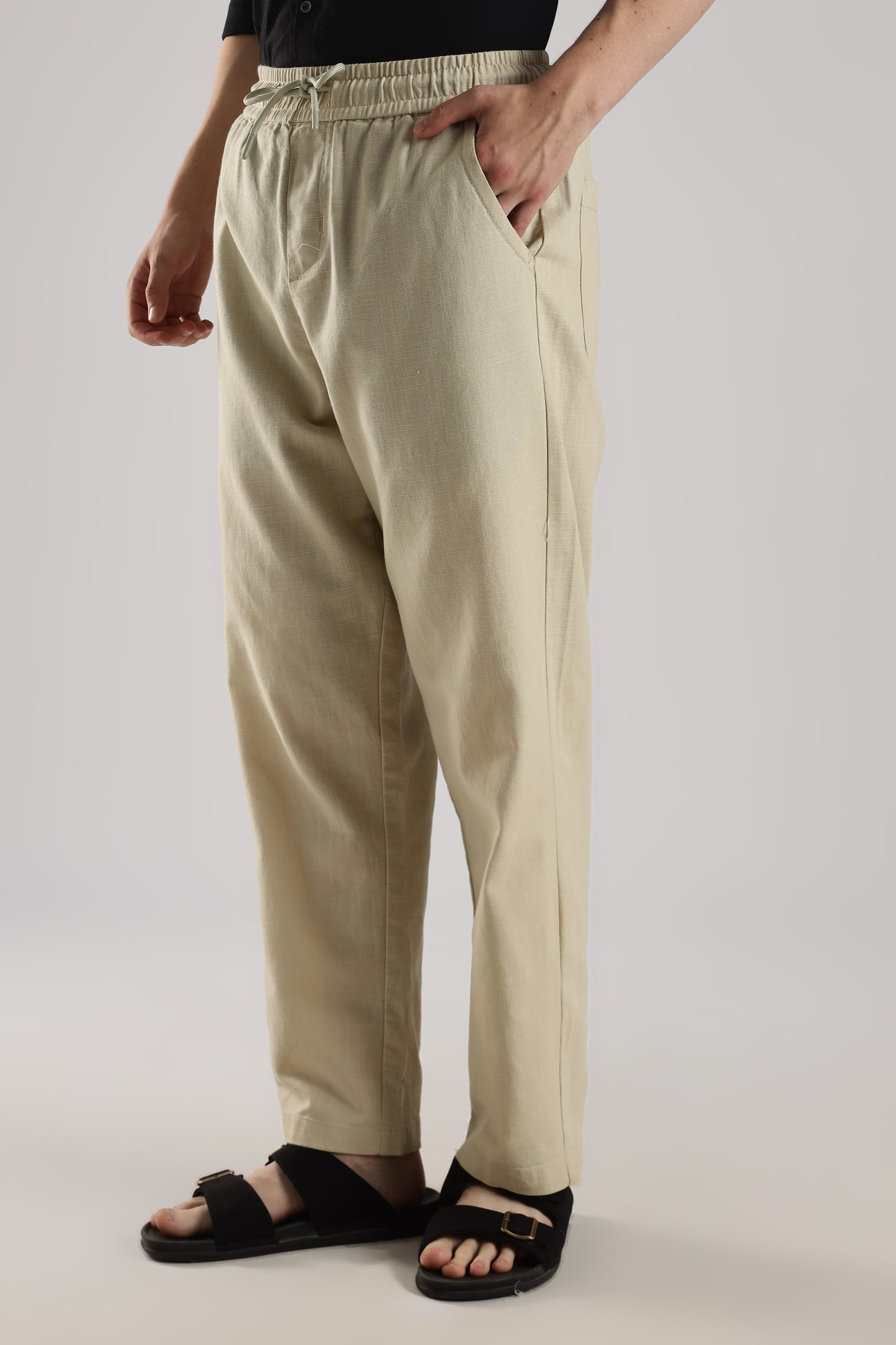 Linen Loose Fit Pant Sand Beige